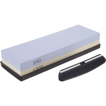 Orion Brusný kámen na nože korund 240 / 1200, 141131 + podložka, úchyt