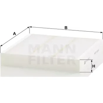 Kabinový filtr MANN FILTER Kabinový filtr CU 2232/1