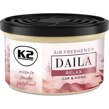 Vůně do auta K2 DAILA RELAX - osvěžovač vzduchu v plechovce 30G