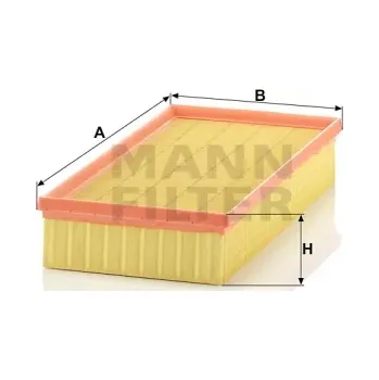 Filtr do auta MANN FILTER Vzduchový filtr C 35 156