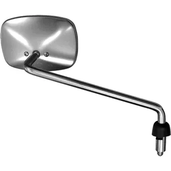 Zrcátko pro motocykl QTECH zpětné zrcátko chromové (pravý závit M10), Q-TECH, P