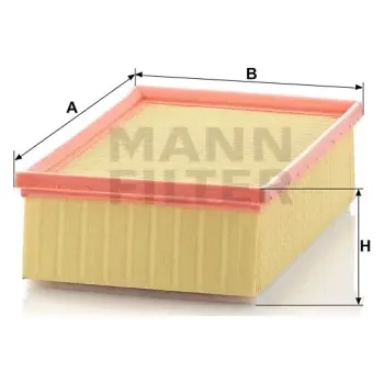 Filtr do auta MANN FILTER Vzduchový filtr C 25 136