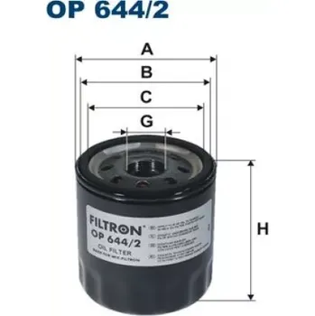 Olejový filtr FILTRON Olejový filtr OP 644/2