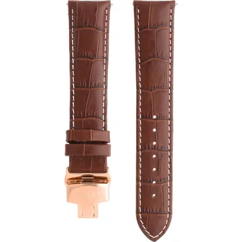 Řemínek na hodinky RB.13234 (22 mm) - hnědý/růžově pozlacený - RB.13234.2220.5000.XL