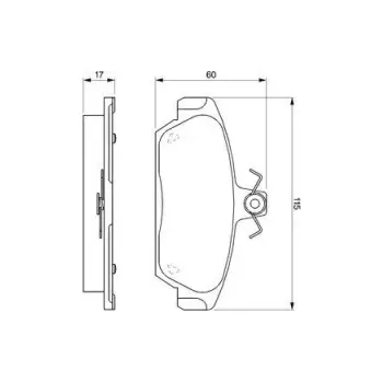 Brzdová destička BOSCH Sada brzdových doštiček 0 986 424 092