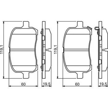 Brzdová destička BOSCH Sada brzdových doštiček 0 986 494 306