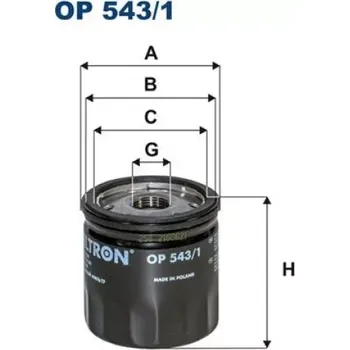 Auto-moto FILTRON Olejový filtr OP 543/1
