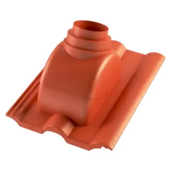 Střecha Betonpres BETONPRES Exclusiv taška prostupová pro odkouření turbokotle pr. 100 a 125 mm Barva Červenohnědá