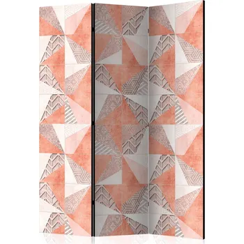 Paraván Paraván - Jarní geometrie Velikost: 135x172 cm, Provedení: Oboustranný