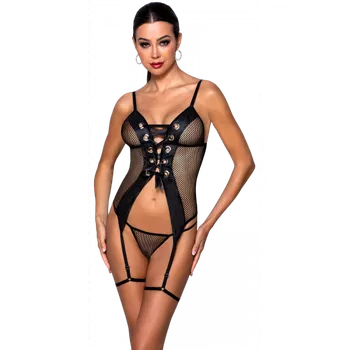 Dámský erotický korzet Passion Beth Corset Black, L–XL