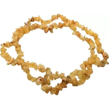 Náhrdelník Citrínový náhrdelník sekaný ,dlouhý cca 85 cm