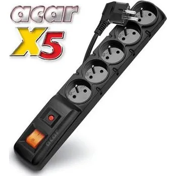 Přepěťová ochrana Rozvodný panel ACAR F5/3m 5x230V, černý