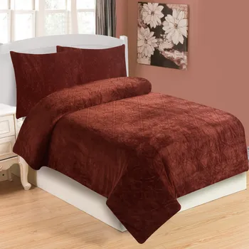 JAHU Povlečení mikroplyš - SYMBOL cihlová 140x200, 70x90cm