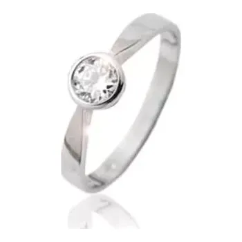 Prsten Stříbrný prsten čirý zirkon - VR87 (Stříbrný prsten se zirkonem)