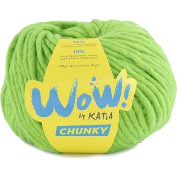 Příze Katia Wow Chunky 62 Luminous Green Pletací příze
