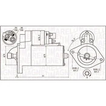 Startér Startér MAGNETI MARELLI 063721135010