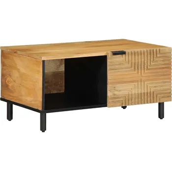 Konferenční stolek vidaXL Konferenční stolek 80x50x40 cm masivní mangovníkové dřevo [4017724] Barva: Hnědá