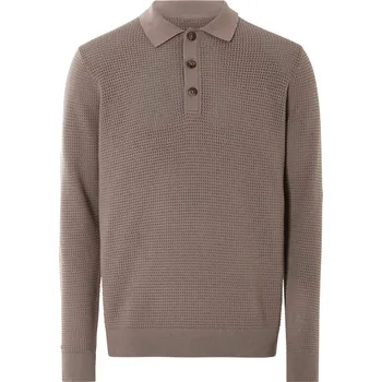 Pánské tričko LIVERGY® Pánské polotriko s dlouhými rukávy (hnědá, L (52/54))