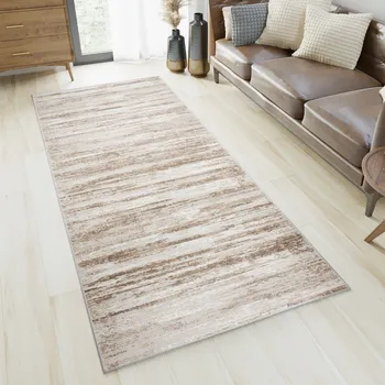 Koberec Běhoun na míru Portland - abstrakt 11 - béžový Rozměr koberce: 60 cm