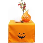 HEDVA ČESKÝ BROKÁT Ubrus běhoun 40x140 UNI oranžová výšivka HALLOWEEN