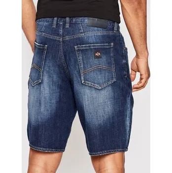 Pánské kraťasy Armani Exchange Džínové šortky 3LZJ65 Z1LTZ 1500 Tmavomodrá Slim Fit 31