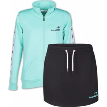 Dámské oblečení Sportovní set Kangaroos KangaROOS černá sukně a zelená mikina velikost L