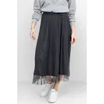 Only dámská tylová midi sukně Lavina tmavě šedá Velikost: S