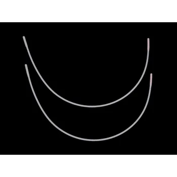 Kostice kovové ploché, barva 44 bílá