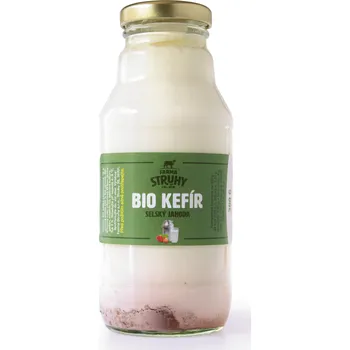 Kefír jahoda 300 g BIO FARMA STRUHY
