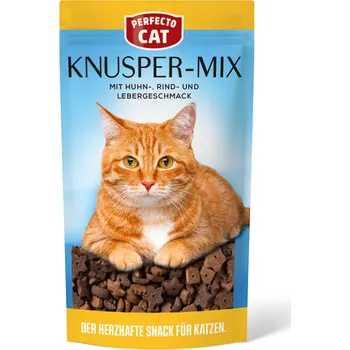 Pamlsek pro kočku Perfecto Cat Snack Hovězí Kuřecí a Játra MIX 60g