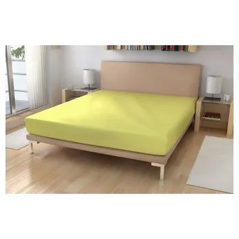 Prostěradlo Jersey prostěradlo EXKLUSIVE Světle žlutá 90/200