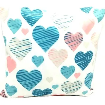Dekorativní polštářek JAHU Polštářek s výplní - srdce GRAFFITI HEART(45x45cm)