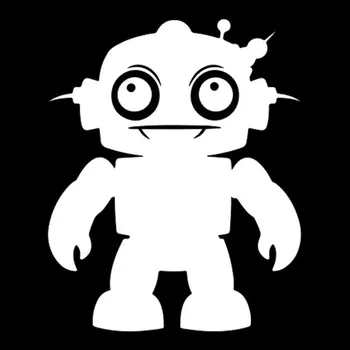 Samolepicí dekorace na vozidlo Samolepka robůtek na auto a motorku, tuning nálepka (5780)