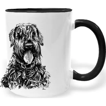 Hrnek - pes Knírač Barva: Černá