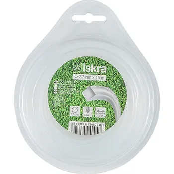 Sada nářadí ISKRA ISKRA, struna do sekačky 2.7 mm x 15 m, čtverec
