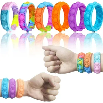 POP IT Pop it náramek 23x2 cm Rainbow