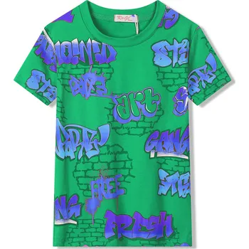 Chlapecké tričko - KUGO HC9347, zelinkavá Barva: Zelinkavá, Velikost: 146