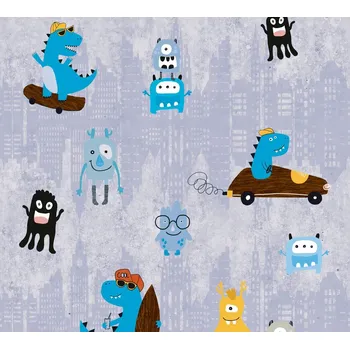 Tapeta 38121-1 A.S. Création dětská vliesová tapeta na zeď Little Love 2026 strašáci, velikost 10,05 m x 53 cm