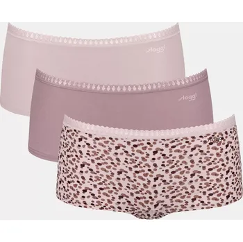 Kalhotky Dámské kalhotky GO Crush Short C3P - UNKNOWN - sv. růžové V001 - SLOGGI UNKNOWN XXL