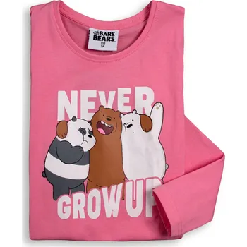 Dívčí tričko WE BARE BEARS růžové Velikost: 164