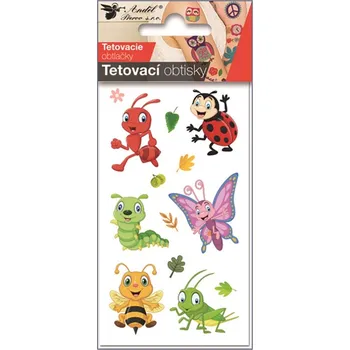 samolepka Tetovací obtisky 7,5 x 12 cm - hmyz 16039