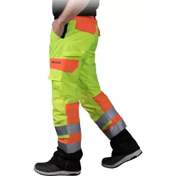 montérky Leber&Hollman STRADA zateplené kalhoty do pasu žluté