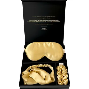 Kosmetická sada Lucaso Finata Finata Hedvábná sada s čelenkou do vlasů - Royal Gold