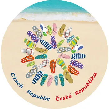 JAHU Osuška plážová kulatá - ŽABKY