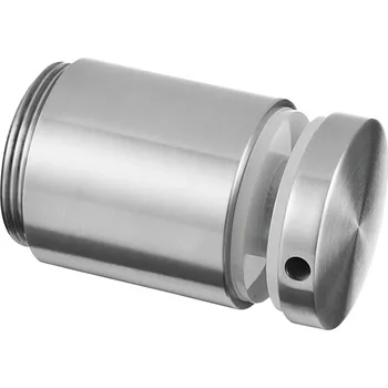 Zábradlí Bodový úchyt, nastavitelný, O50 mm Bodový úchyt, nastavitelný, O50 mm, distanc 50mm, plochý, 8 - 25,52 mm sklo, nerez. ocel 304, kartáčovaná