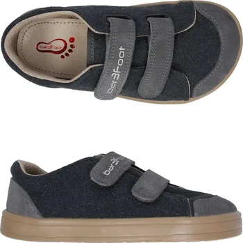 Chlapecké tenisky Tenisky plátěnky 3F Cross Denver 4BC29/14 bar3foot super flexi antracit šedé barefoot velikost: 30