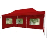 PROFI Zahradní párty stan, nůžkový, 3 x 6 m, červený