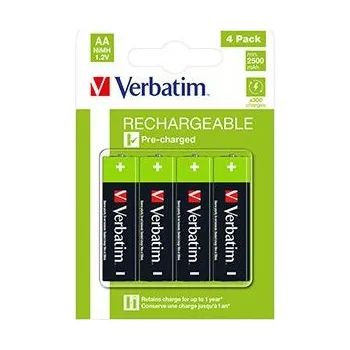 Článková baterie Nabíjecí baterie, AA (HR6), 1.2V, 2500 mAh, Verbatim, blistr, 4-pack (49517)