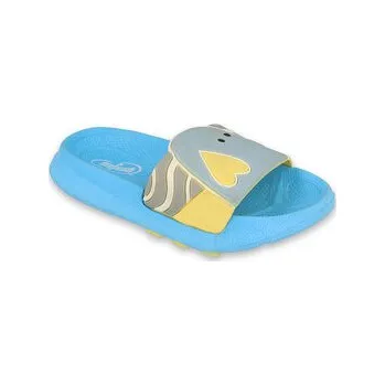 Chlapecké bačkory 152X002 26 - dětské pantofle Befado ANIMALS modré 152X002_27