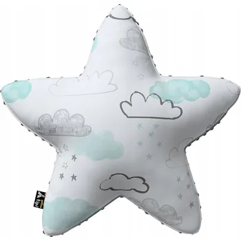 Polštář Žlutý Tipi Polštář Lucky Star z minky 500-14